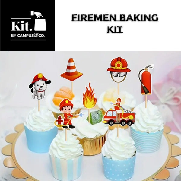 Fire Men Cupcakes Baking Kit
