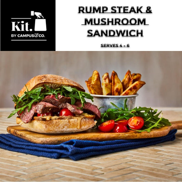 Rump Steak & Mushroom Sandwich Meal Kit - 4 - 6 Person