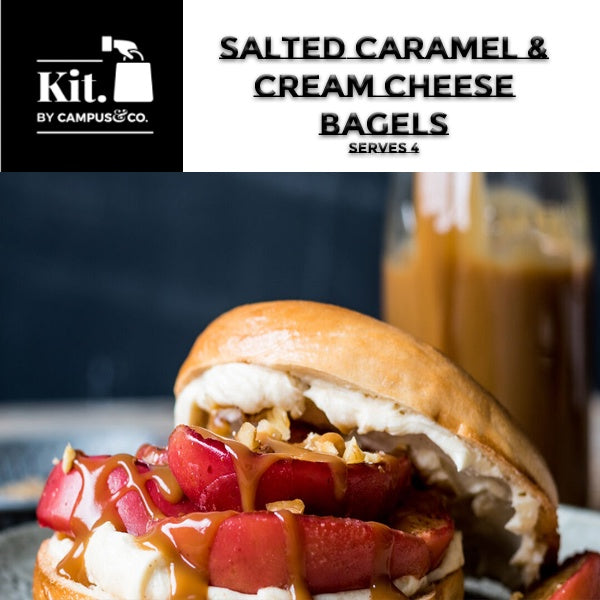 Salted Caramel & Cream Cheese Bagel Meal kit 4 person