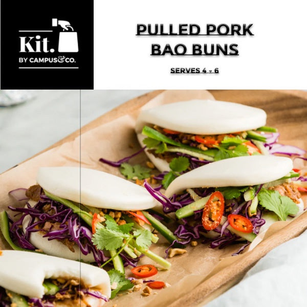 Pulled Pork Bao Buns Meal Kit Serves 4 - 6
