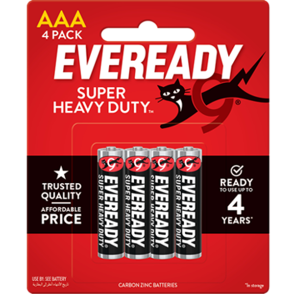 Eveready Super Heavy Duty AAA 4pk