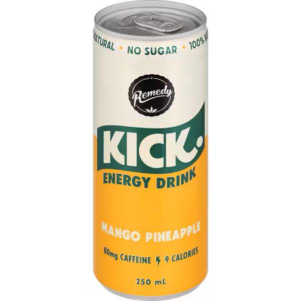 Remedy Kick Kombucha Mango Pineapple 250ml Can
