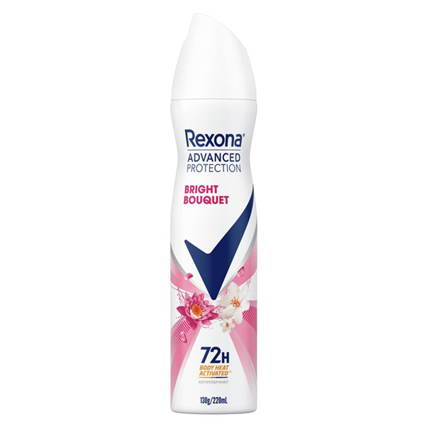 Rexona Womens Advanced Protection Bright Bouquet Antiperspirant Aerosol 220ml