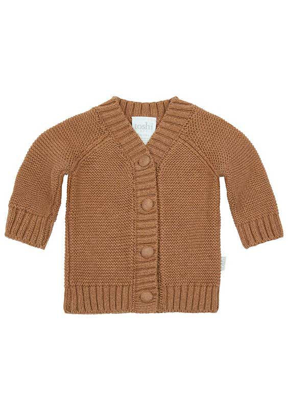 Toshi Organic Cardigan . Walnut