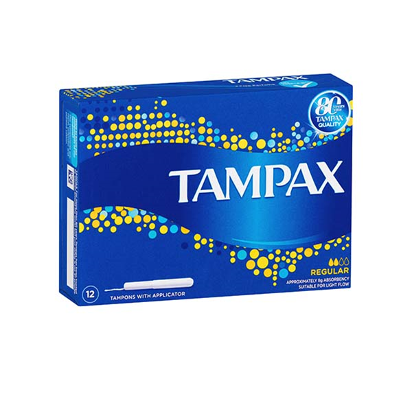 Tampax Regular Tampons With Applicator 12pk