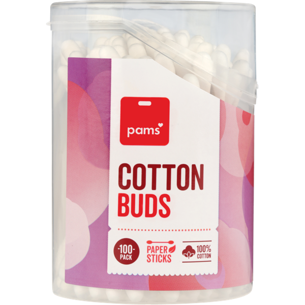 Pams Cotton Buds 100 pack