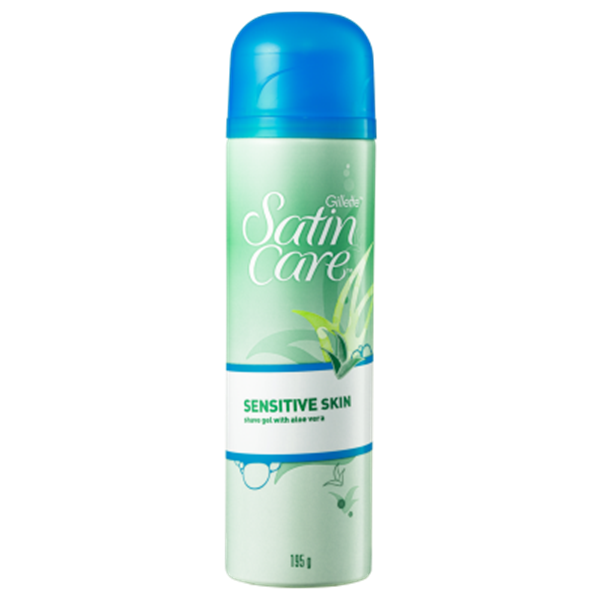 Gillette Satin Care Sensitive Skin Aloe Vera Shave Gel 195g