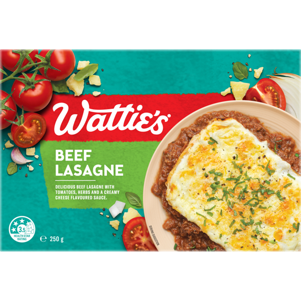 Watties Frozen Meal Beef Lasagne 250G