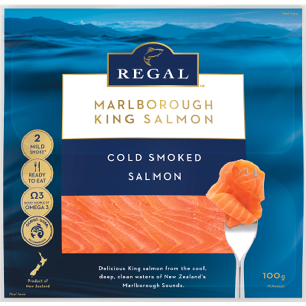 Regal Cold Smoked Sliced Salmon Twin Pack 100g