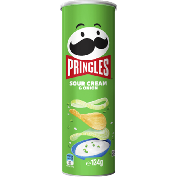 Pringles Sour Cream & Onion Potato Chips 134g