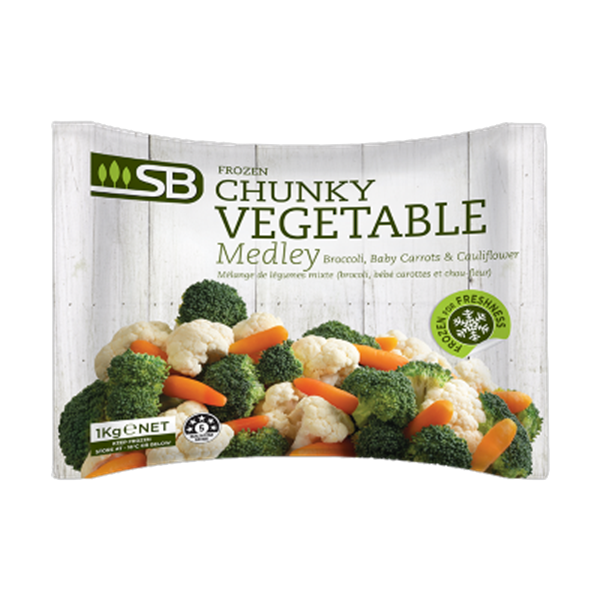 SB Frozen Chunky Vegetable Medley 1kg