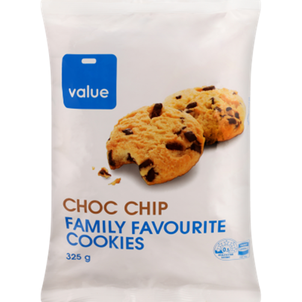 Value Choc Chip Family Favourite Cookies 325g