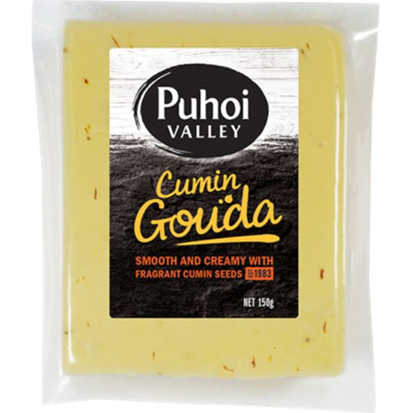 Puhoi Deli Cheese Gouda Cumin 150G Wedge