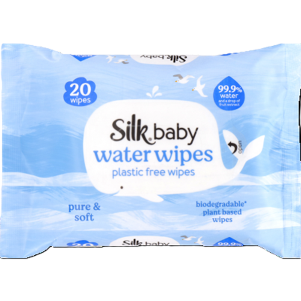 Silk Water Baby Wipes 20pk