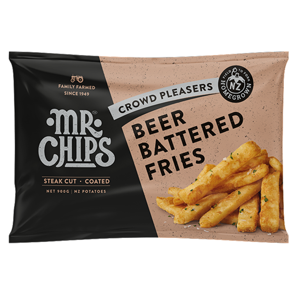 Mr Chips Beer Battered 18/19mm Fries  900g