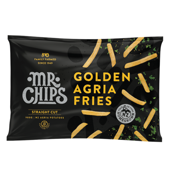 Mr Chips Golden Agria Straight Cut 13mm Fries 900g