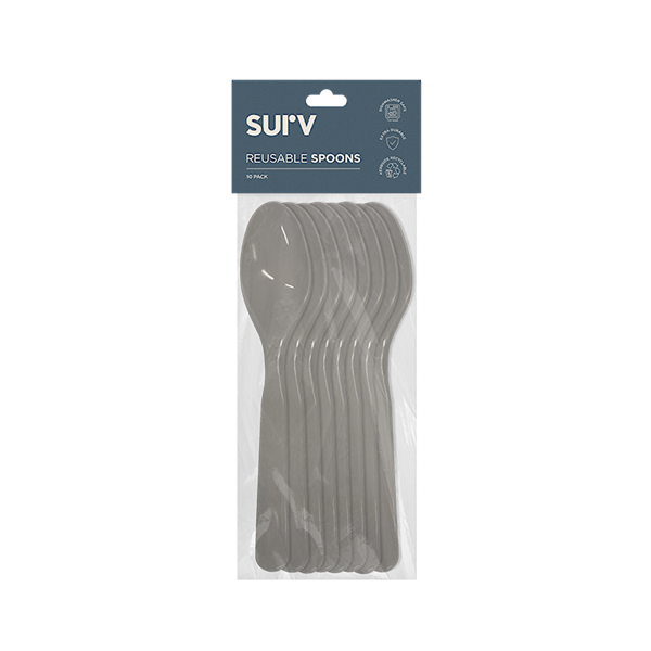 Surv Reusable PP5 Spoons 10pk