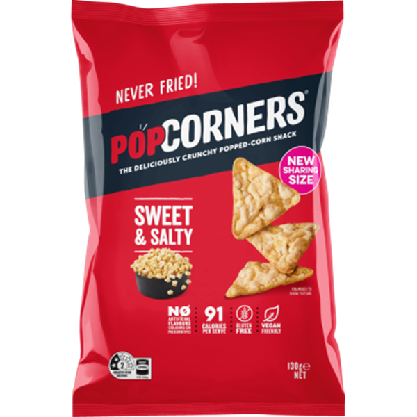 Popcorners Sweet & Salty Corn Chips 130g