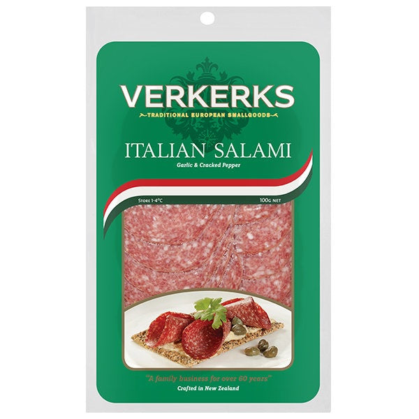 Verkerks Sliced Salami Italian 100g