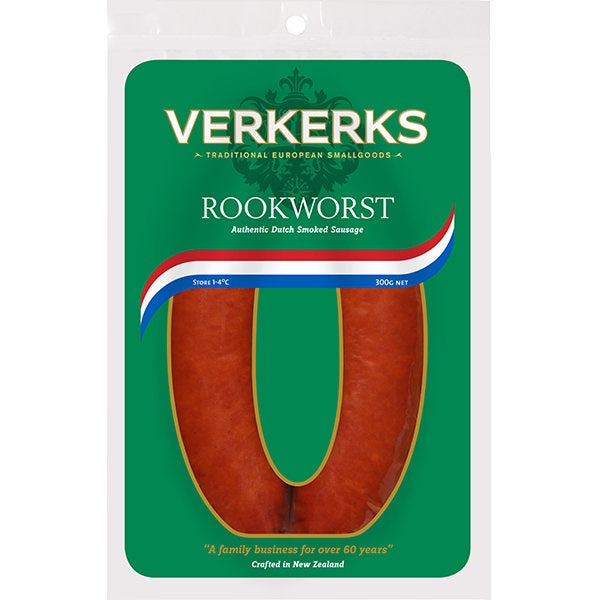 Verkerks Rookworst Rings Sausage 300g