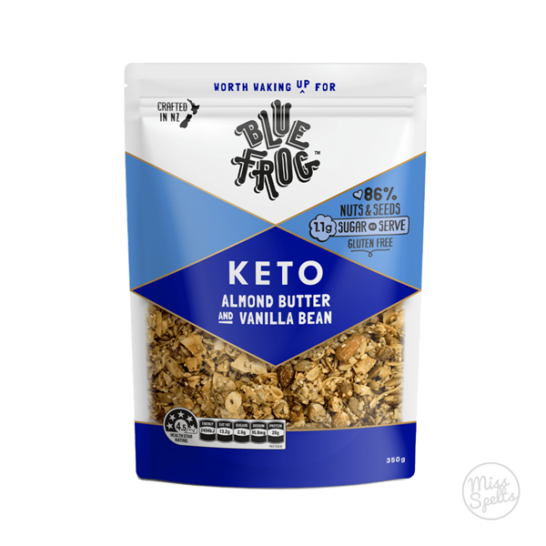 Blue Frog Keto Muesli Almond Butter & Vanilla Bean 350g