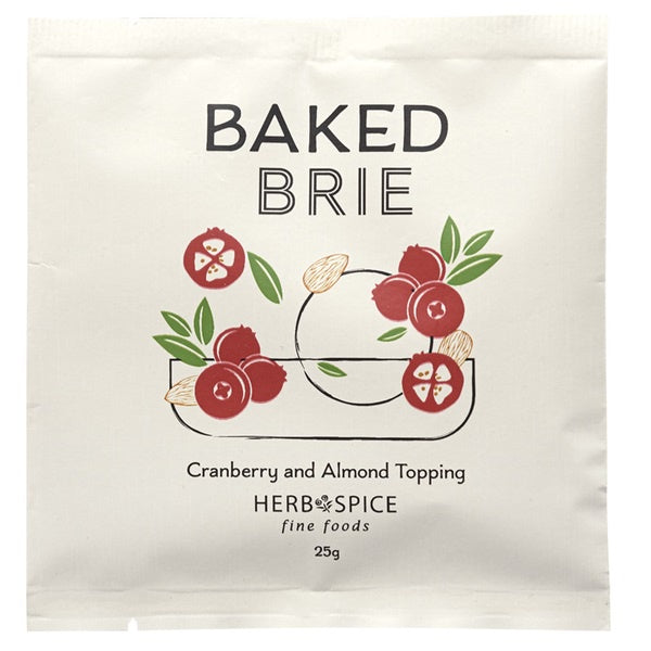 Herb & Spice Mill Baked Brie Cranberry & Almond Topping 25g