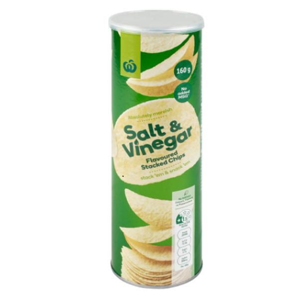 CD Potato Chips Salt & Vinegar 160g