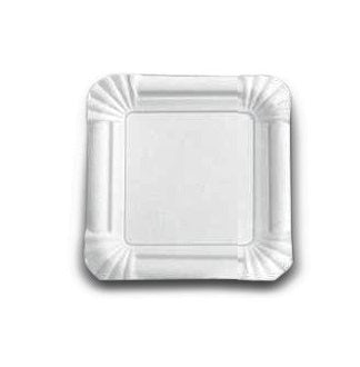 Estilo Disposable Square Plate 50pk -Uncoated