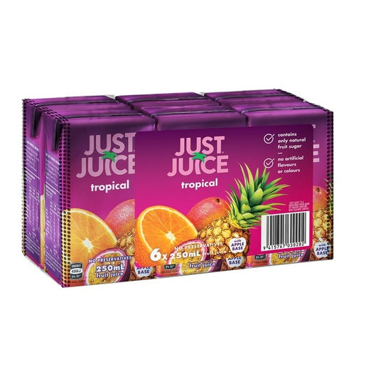 Just Juice Tropical Fruit Drink 6pk x 250ml