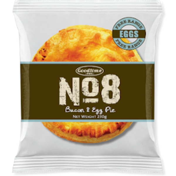 No.8 Goodtime Bacon & Egg Pie 200gm FZ