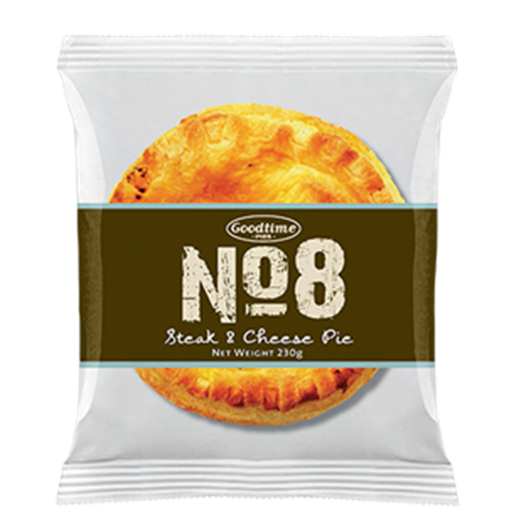 No.8 Goodtime Pie Steak & Cheese 230gm FZ