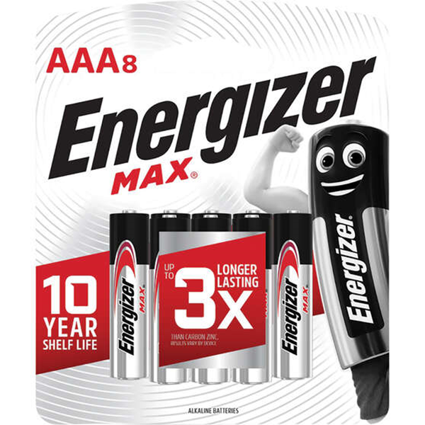 Energizer Max AAA 8pk