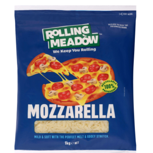 Rolling Meadow Mozzarella Grated Cheese 1kg