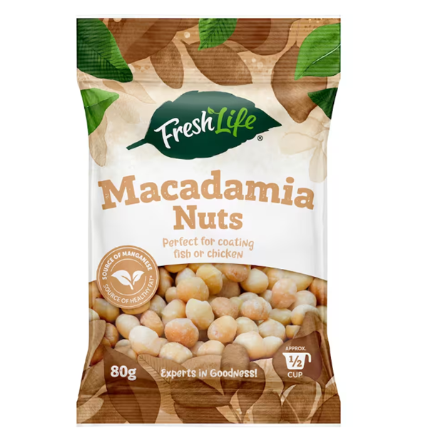 Fresh Life Macadamia Nuts 80g