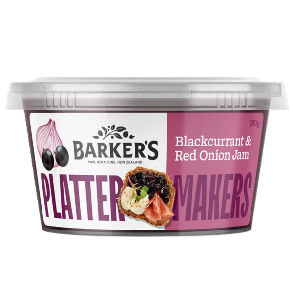 Barkers Platter Makers Blackcurrant & Red Onion Jam 190g