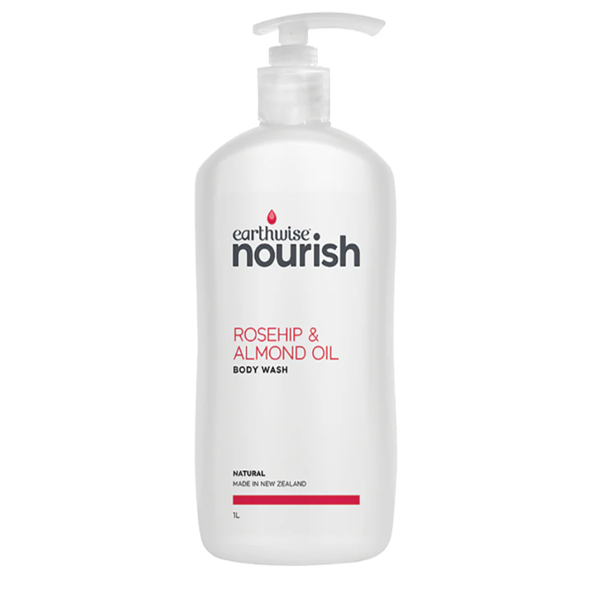 Earthwise Nourish Body Wash Rosehip & Almond Oil 1L