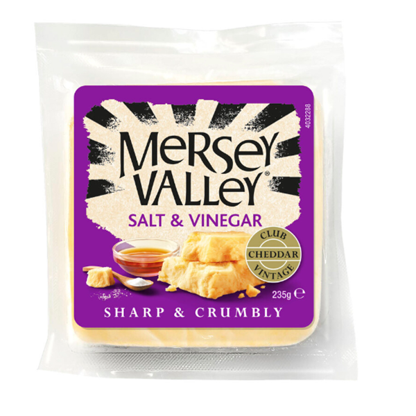 Mersey Valley Salt & Vinegar Cheddar Cheese 235g