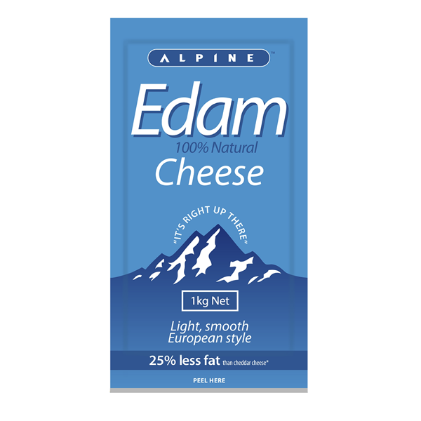 Alpine Cheese Edam 1Kg Block