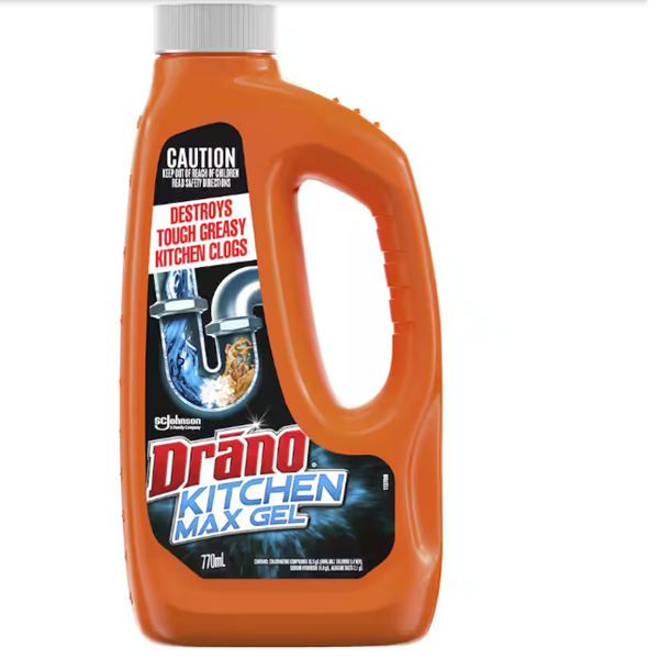 Drano Kitchen Max Gel Drain Cleaner 770ml