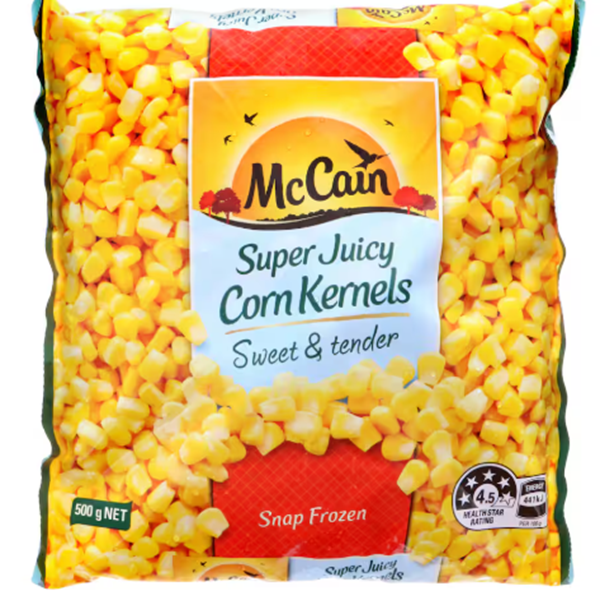 Mccain Frozen Corn Kernels 1Kg Bag