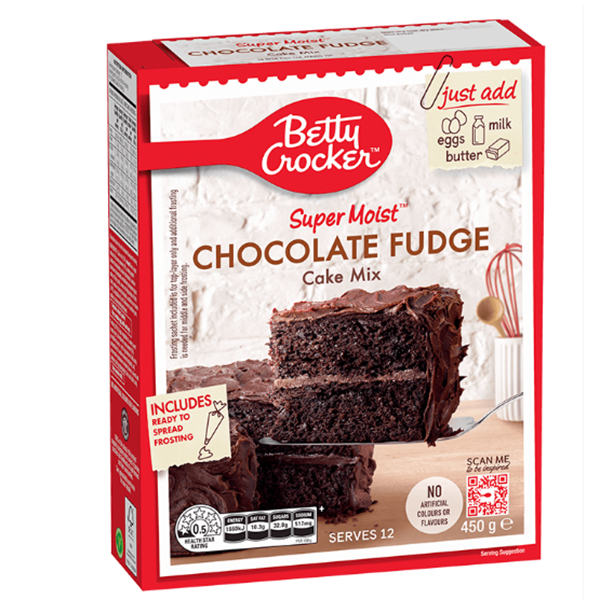 Betty Crocker Super Moist Chocolate Fudge Cake Mix 450g