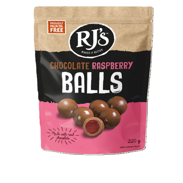 RJ's Chocolate Raspberry Balls 220g