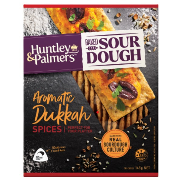 Huntley & Palmers Baked Sourdough Aromatic Dukkah Spices Crackers 140g
