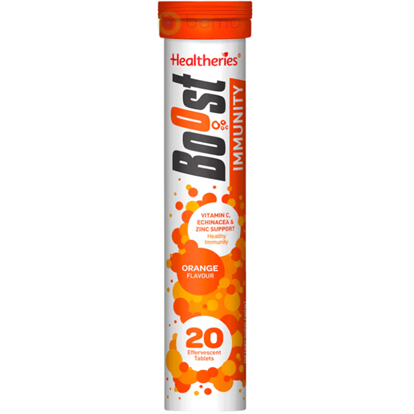 Healtheries Boost Multi Orange Flavour Effervescent Tablet 20pk