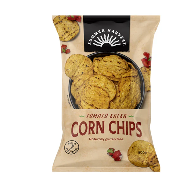 Summer Harvest Gluten Free Corn Chips Tomato Salsa 200g