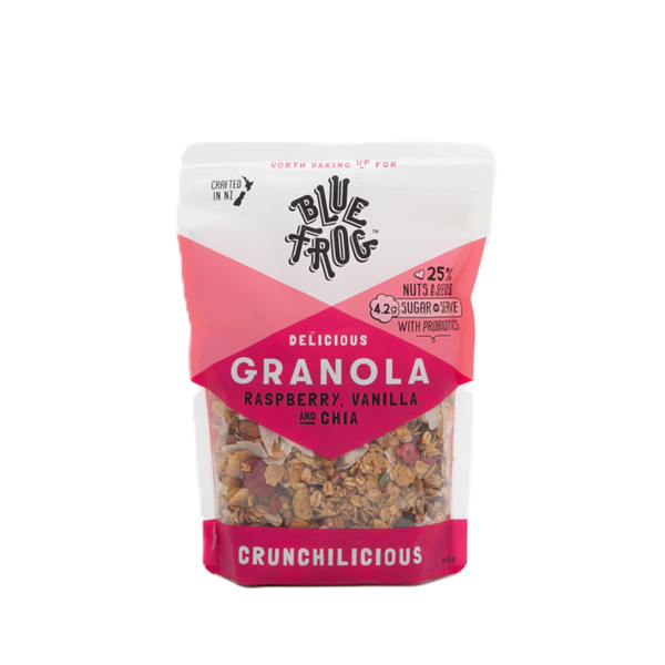 Blue Frog Granola Raspberry Vanilla & Chia 350gm