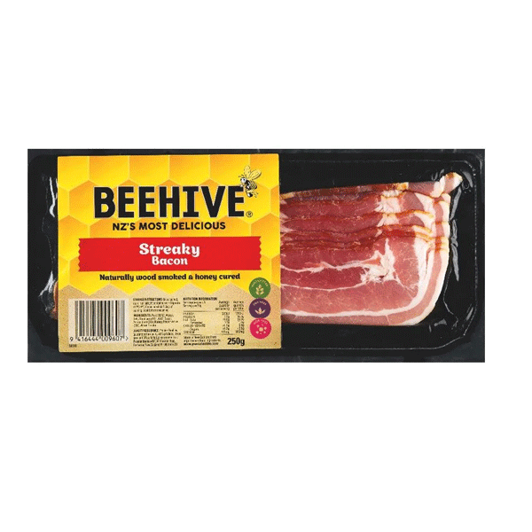 Beehive Streaky Bacon 250g