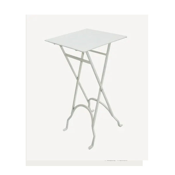 French Country Sq Cream Side Table