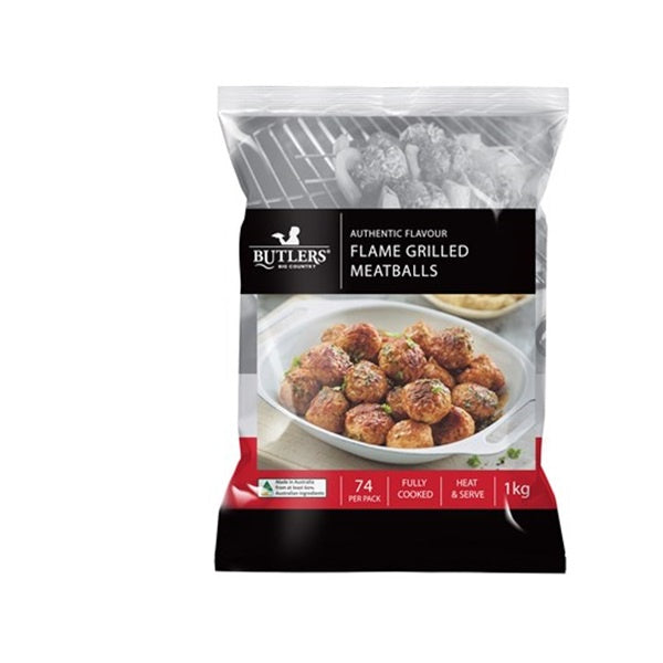 Butlers Frozen Beef Meatballs 1kg