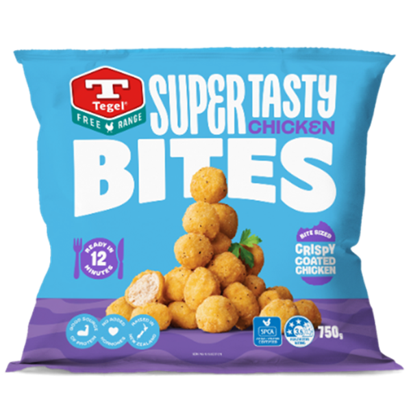 Tegel Frozen Free Range Super Tasty Chicken Bites 750g